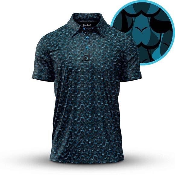 Bogey Bros Golf Co - Eyes Up Here - Zapped - Polo